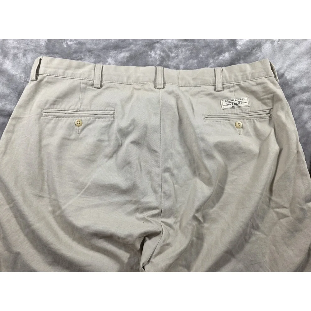 Polo Ralph Lauren 38x34 Prospect Pant Chino Basic‎ Sand Flat Front Khakis